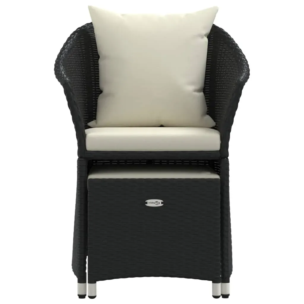 2 Piece Garden Lounge Set with Cushions Poly Rattan Price