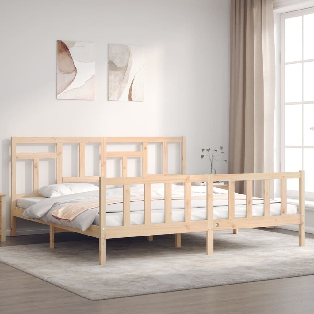Bed Frame with Headboard Solid Wood Price
