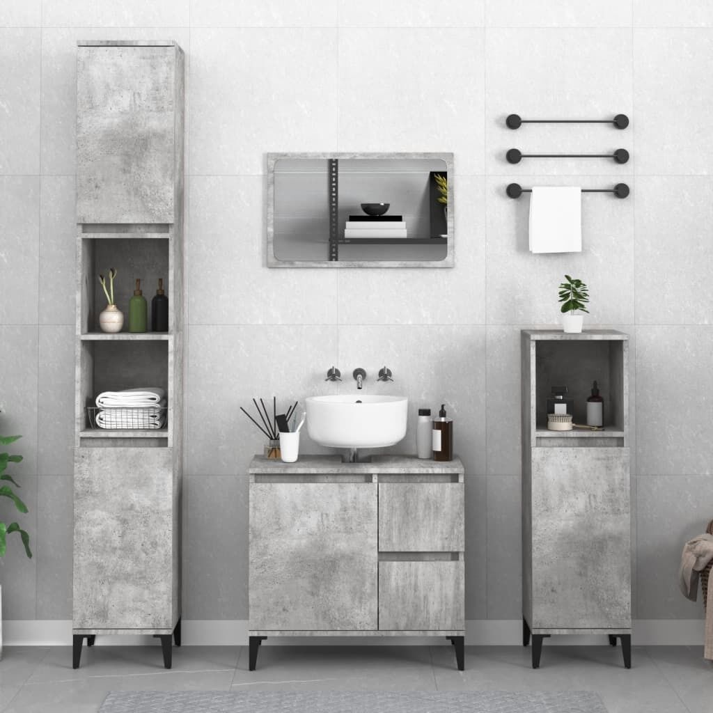 Bathroom Cabinet 30x30x100 cm Engineered Wood Price