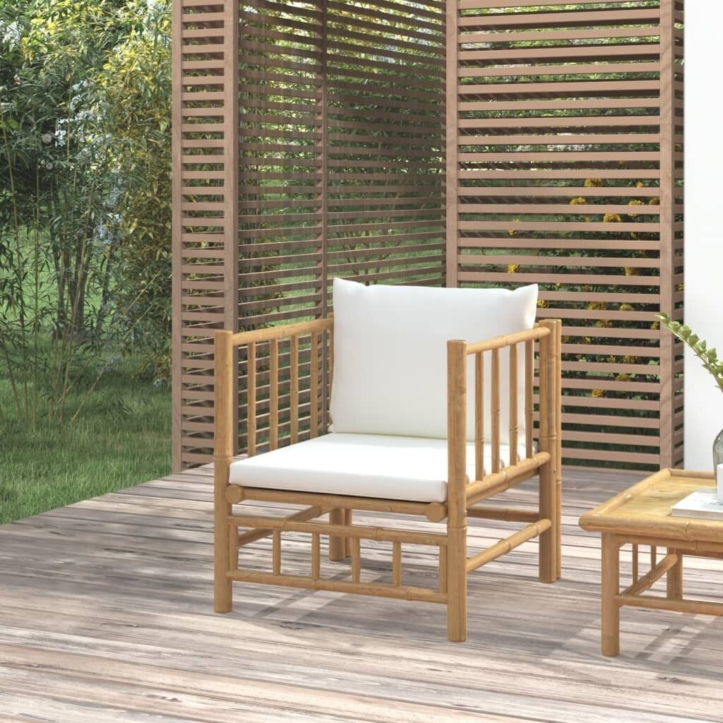 Garden Lounge Set with Cushions Bamboo Price