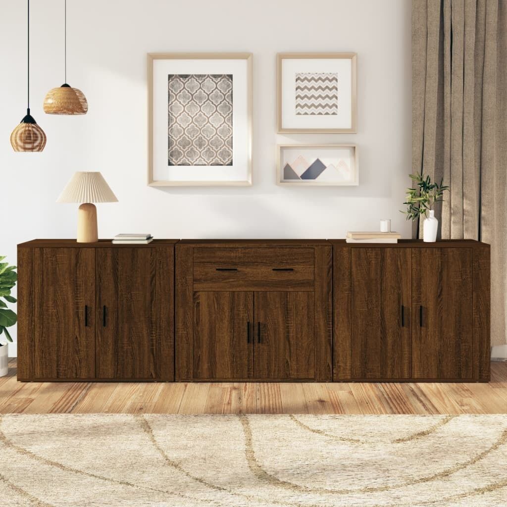 Sideboards 3 pcs Engineered Wood Price