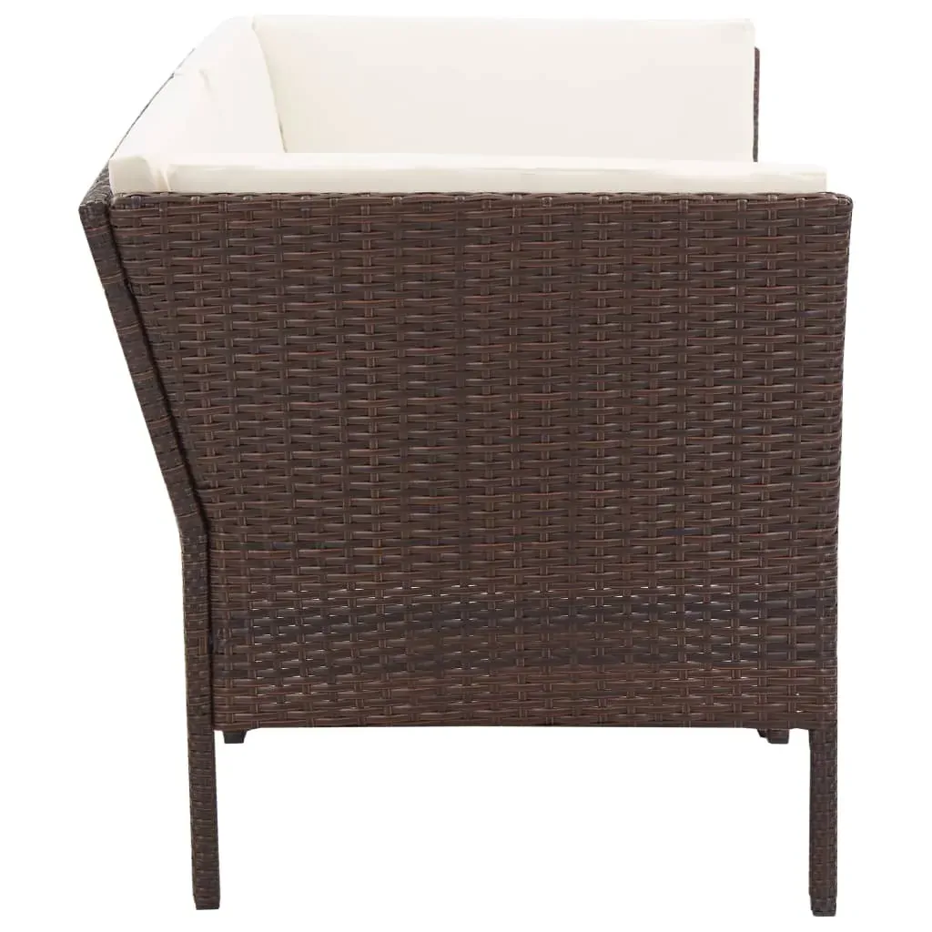 6 Piece Garden Lounge Set with Cushions Poly Rattan Price