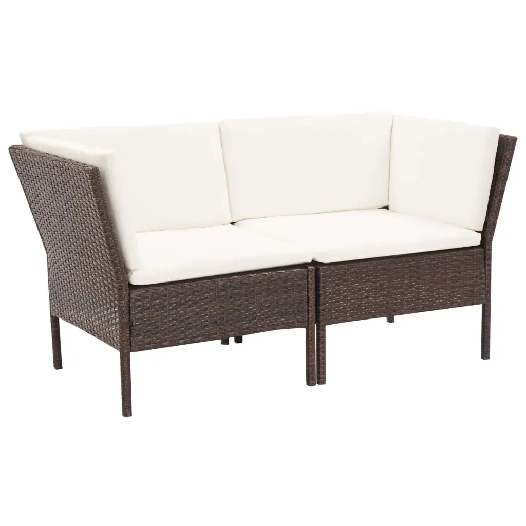 8 Piece Garden Lounge Set with Cushions Poly Rattan Price