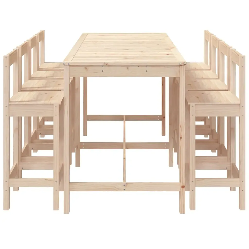 9 Piece Garden Bar Set Solid Pine Wood Price