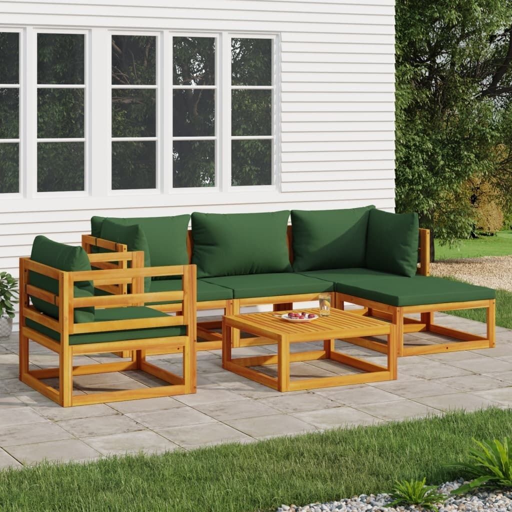 Garden Lounge Set with Cushions Solid Wood Price