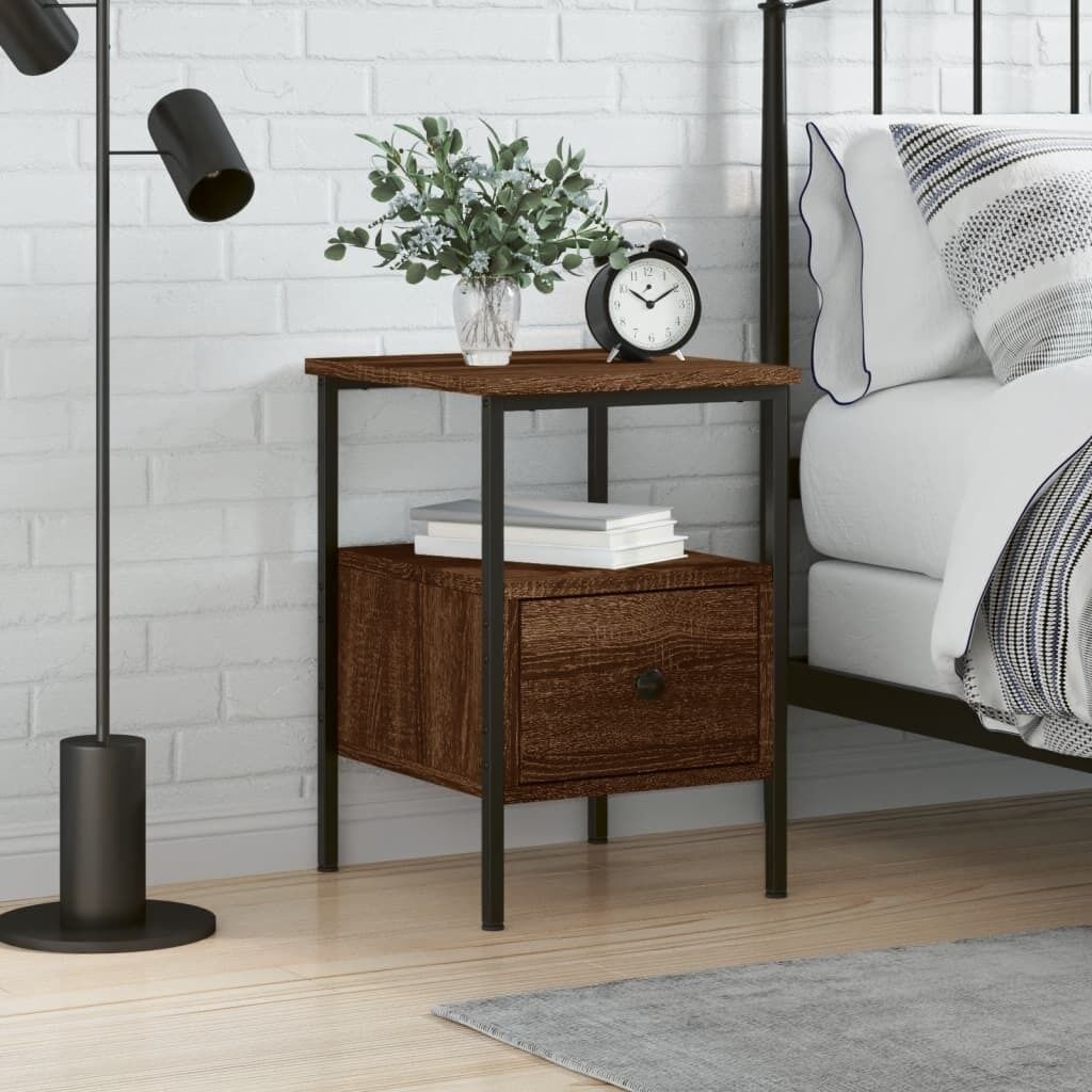 Bedside Cabinet 34x36x50 cm Engineered Wood Price