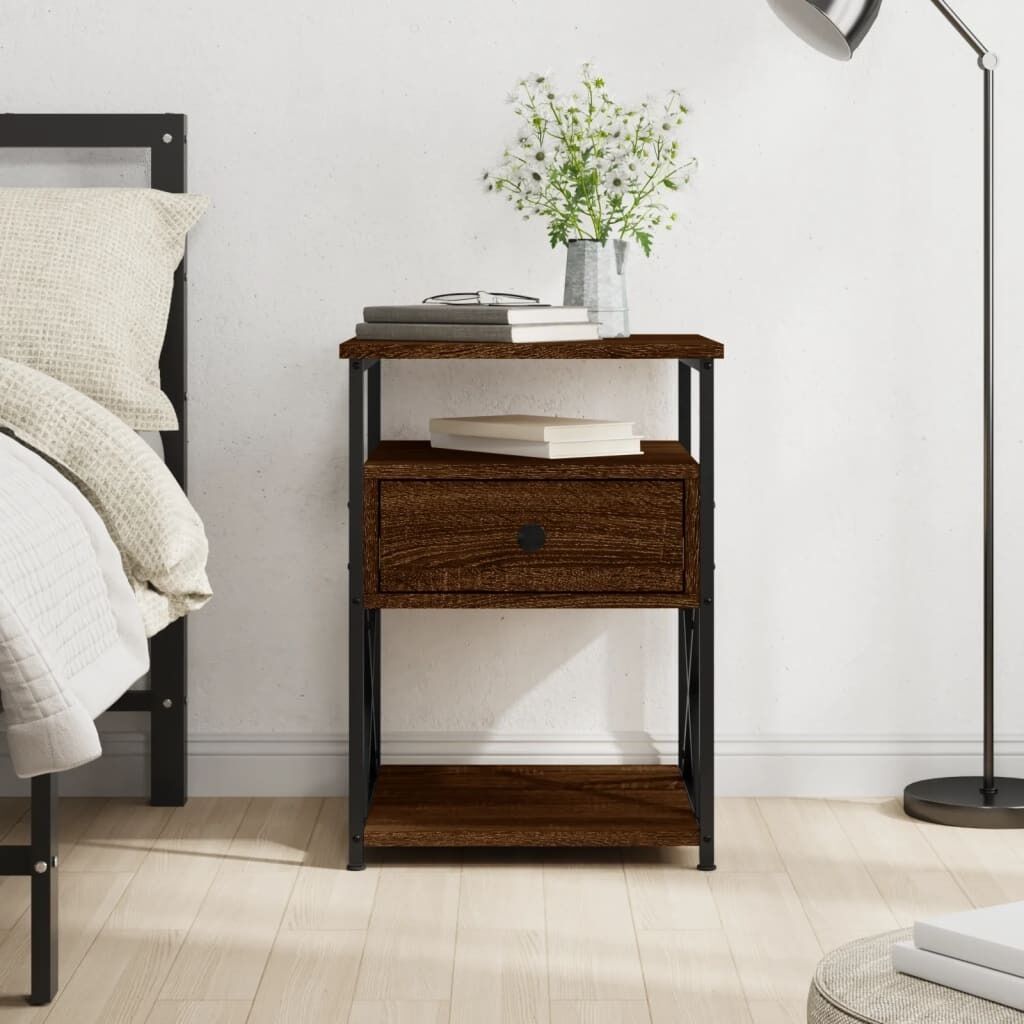 Bedside Cabinet 40x42x55 cm Engineered Wood Price