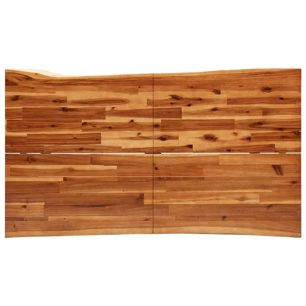 3 Piece Dining Set with Live Edge Solid Acacia Wood Price