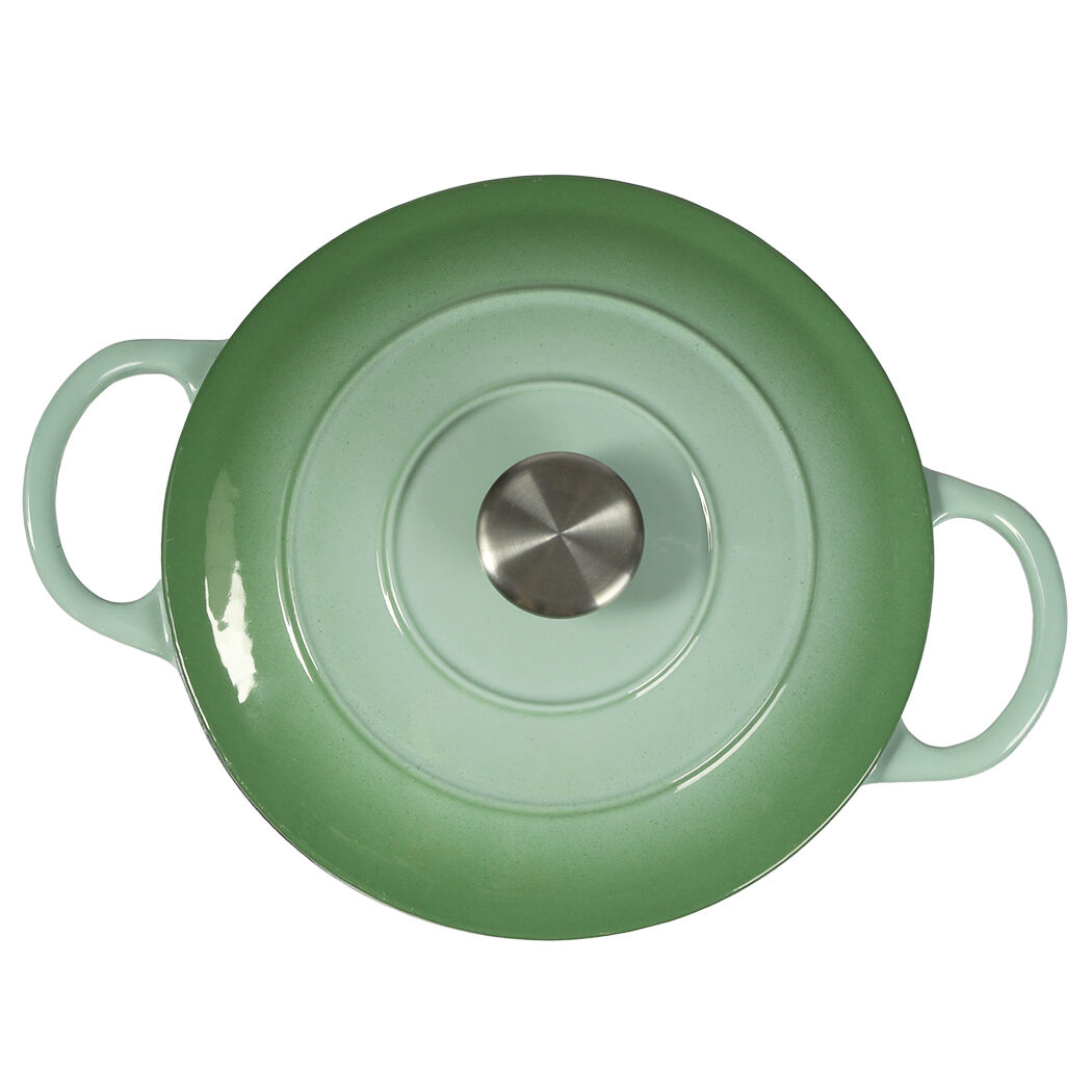4L Enamel Dutch Oven Pot in Green Colour Price