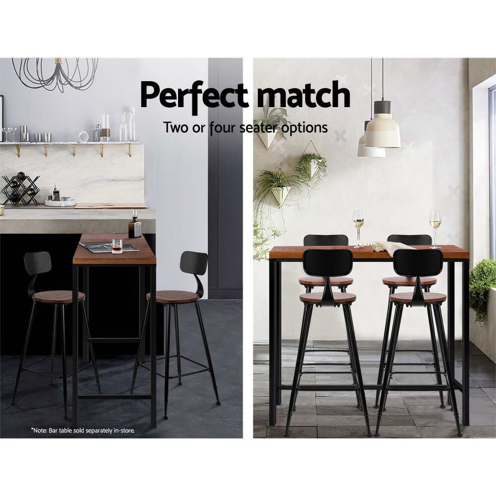 Artiss 2x Bar Stools Vintage Metal Chairs Price