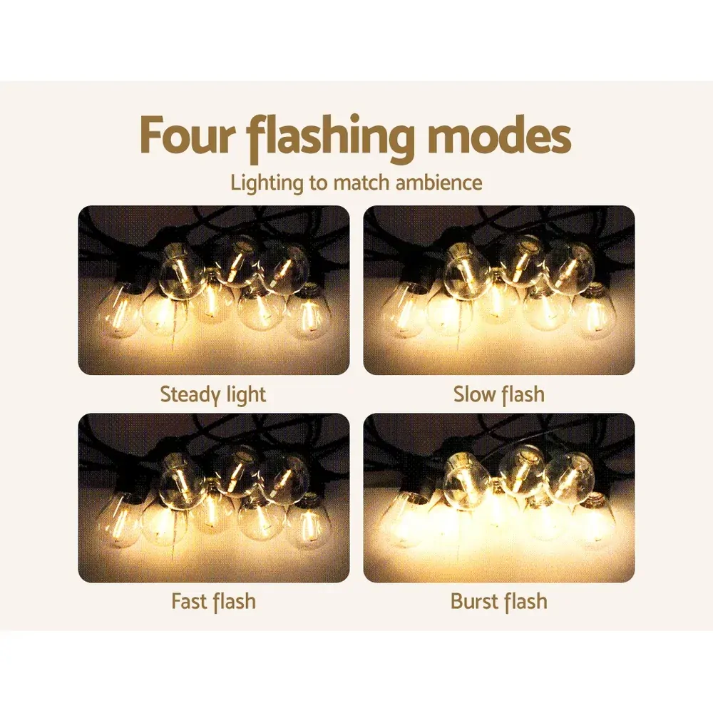 17m Solar Festoon Lights Outdoor LED String Light Christmas Party Decor 2pcs Price