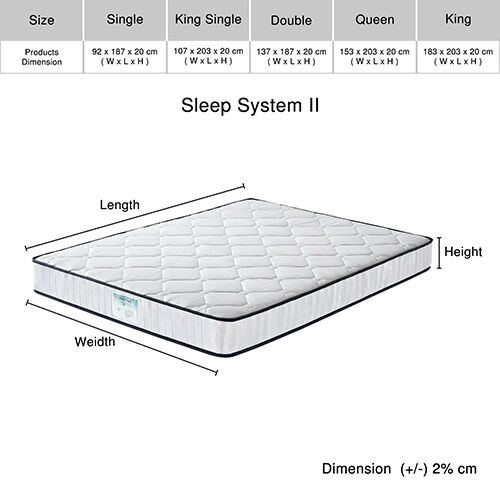 Sleep System II Rolled up Mattress King Size Price