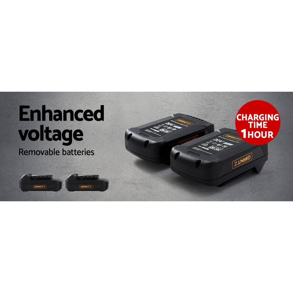 Giantz Lawn Mower 40V Battery Only Cordless 20V x2 Fits LI37 Price