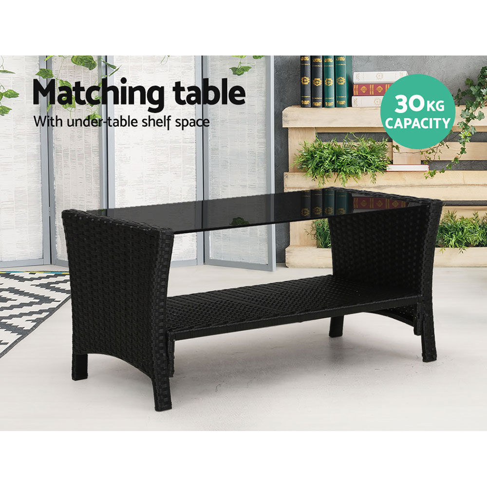 Gardeon Outdoor Sofa Set Lounge Setting Wicker Table and Chairs Garden Patio Furniture Price