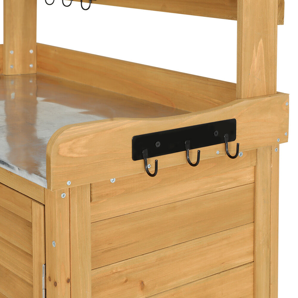 Outdoor Storage Cabinet Box Potting Bench Table Shelf Chest Garden Shed Price