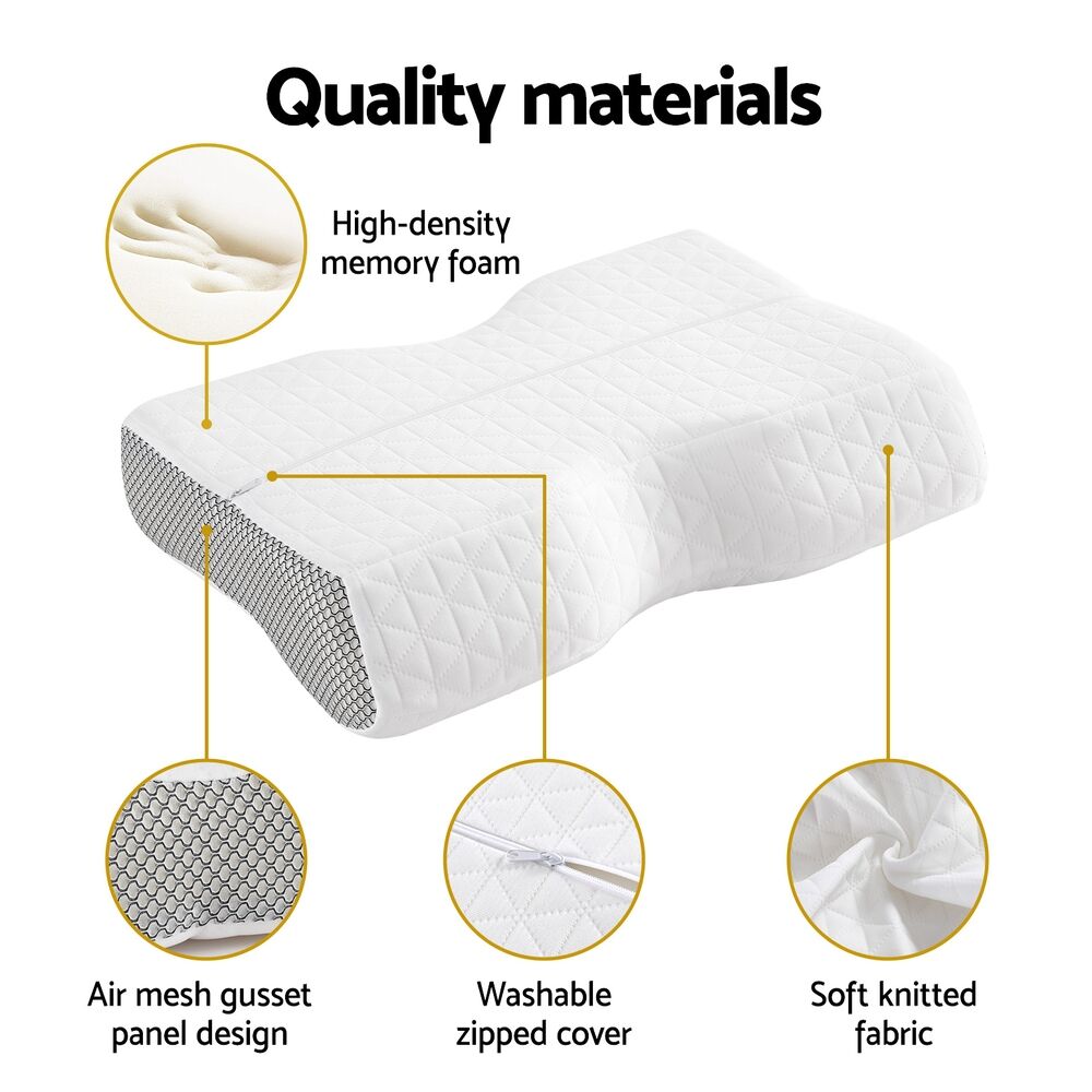 Giselle Memory Foam Pillow Contour Neck Price