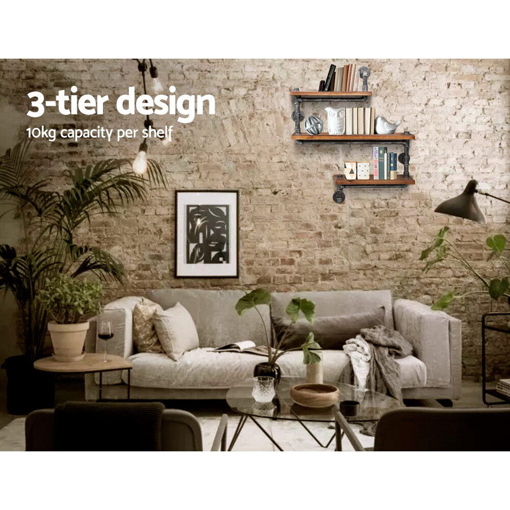 Floating DIY Pipe Shelf 3 Tiers - IONA Price