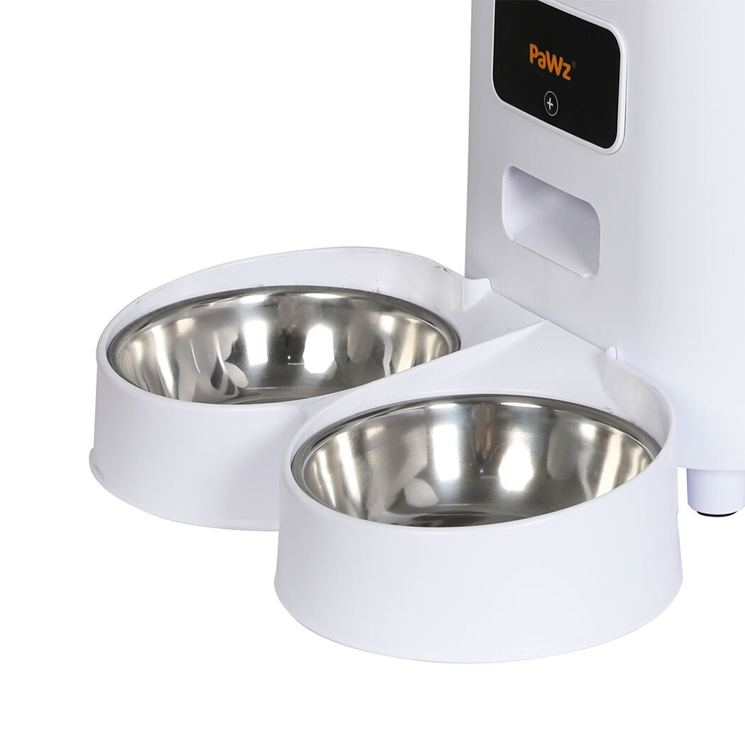 5L Automatic Pet Feeder 2 Bowl White Price
