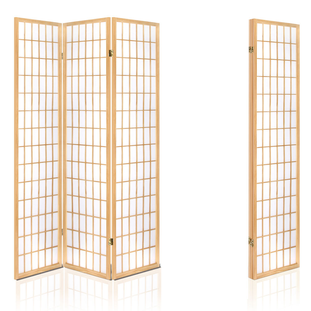 Artiss 3 Panel Room Divider Screen 131x179cm Natural Price