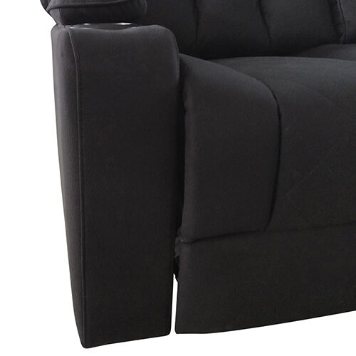 Arnold Recliner Rhino Fabric 3R Black Price