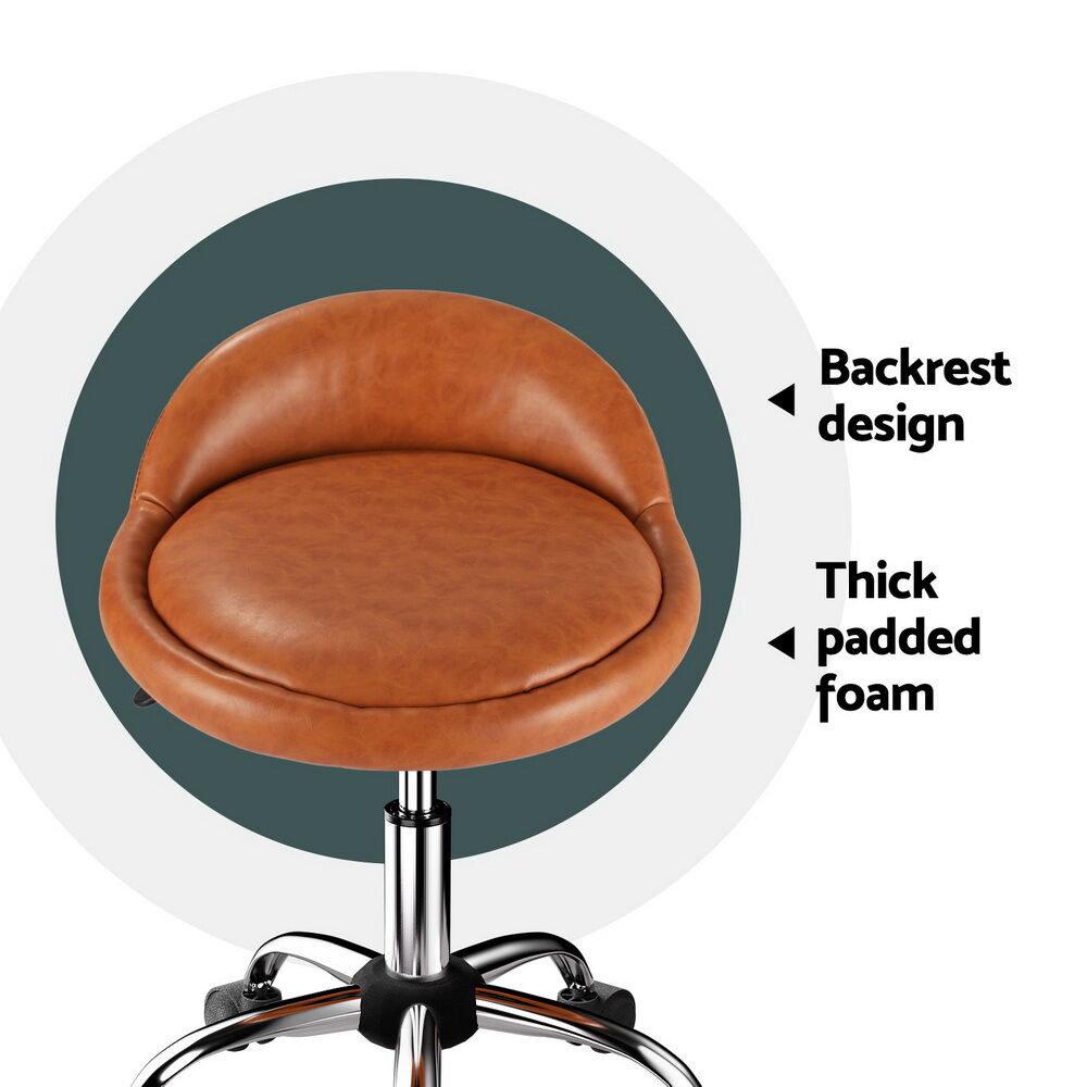 Artiss Salon Stool Swivel Chair Backrest Chairs Price