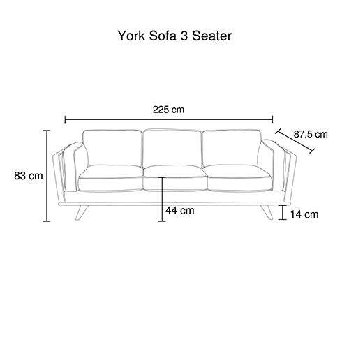 York 3+2+1 Seater Beige Colour Price