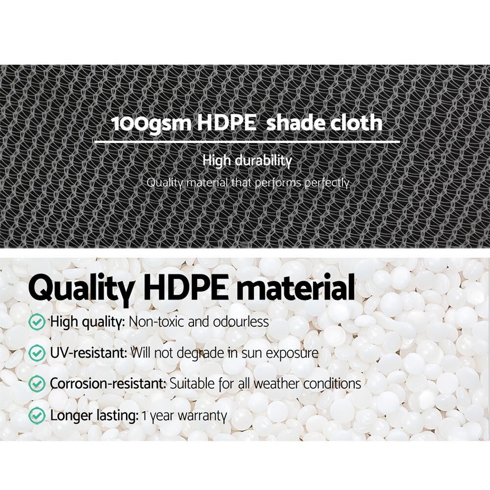 Instahut 50% Shade Cloth 3.66x10m Shadecloth Wide Heavy Duty White Price