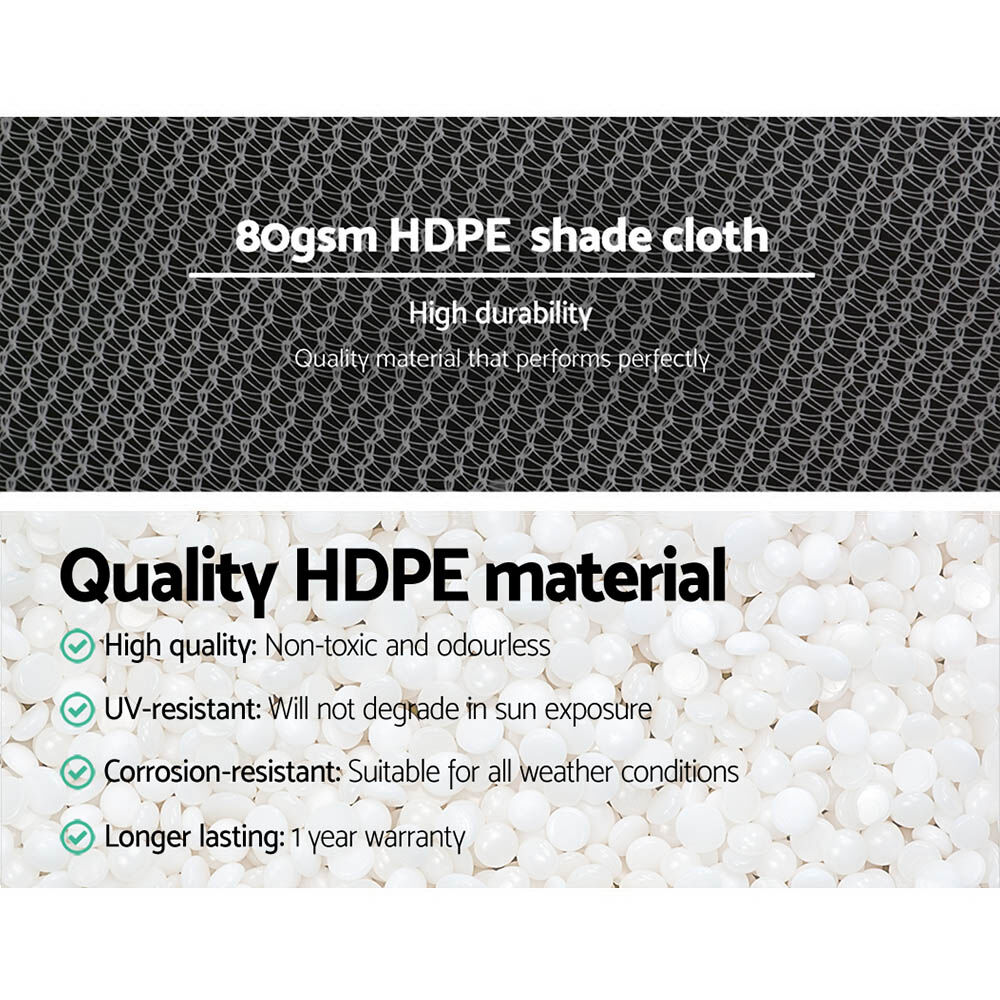 Instahut 30% Shade Cloth 3.66x10m Shadecloth Wide Heavy Duty White Price
