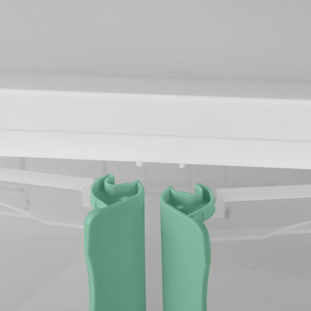 Foldable Storage Box Stackable Container Green Price