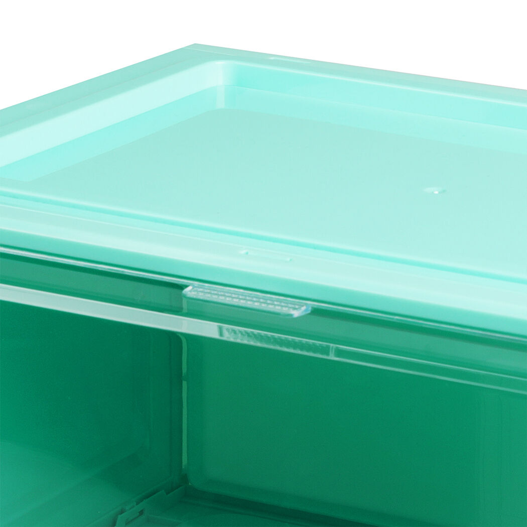 Sneaker Display Case Stackable Cyan Price