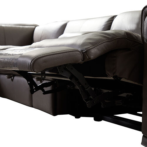 Atlanta Genuine Leather/PVC Grey Colour Price