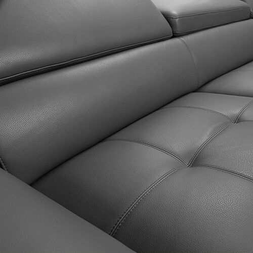 Vienna Sofa Faux Leather 5 Seater Grey Price