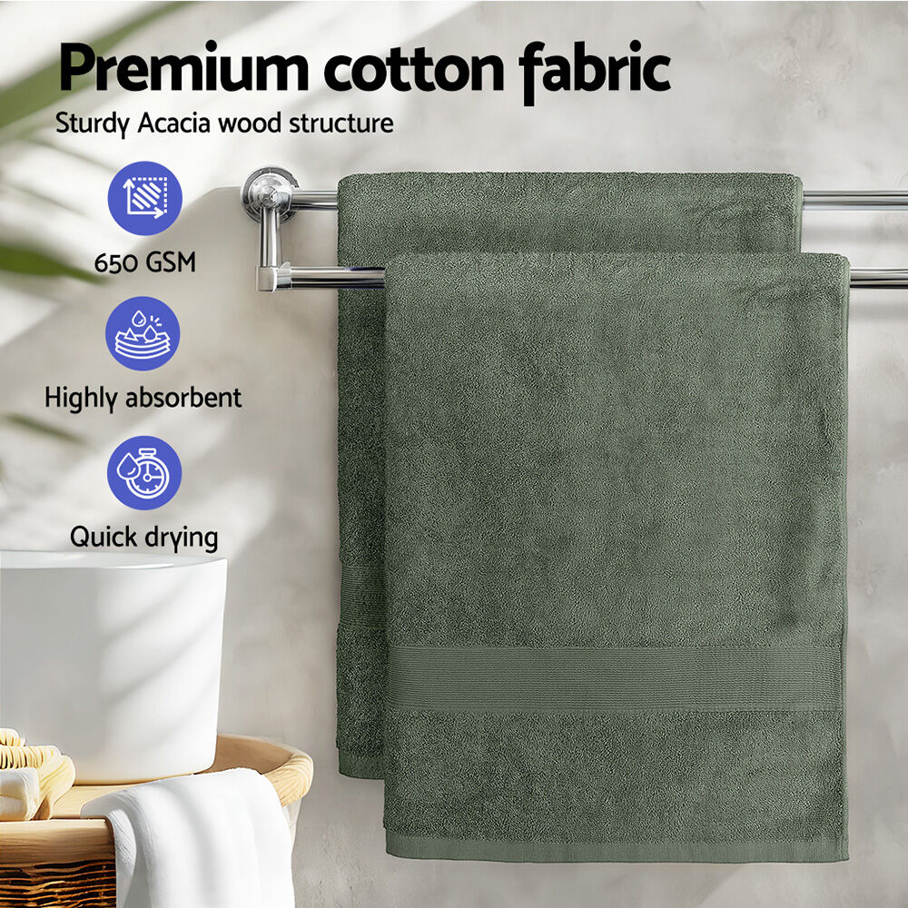 2 Pack Bath Sheets Set Cotton Extra Large Towel Green Price