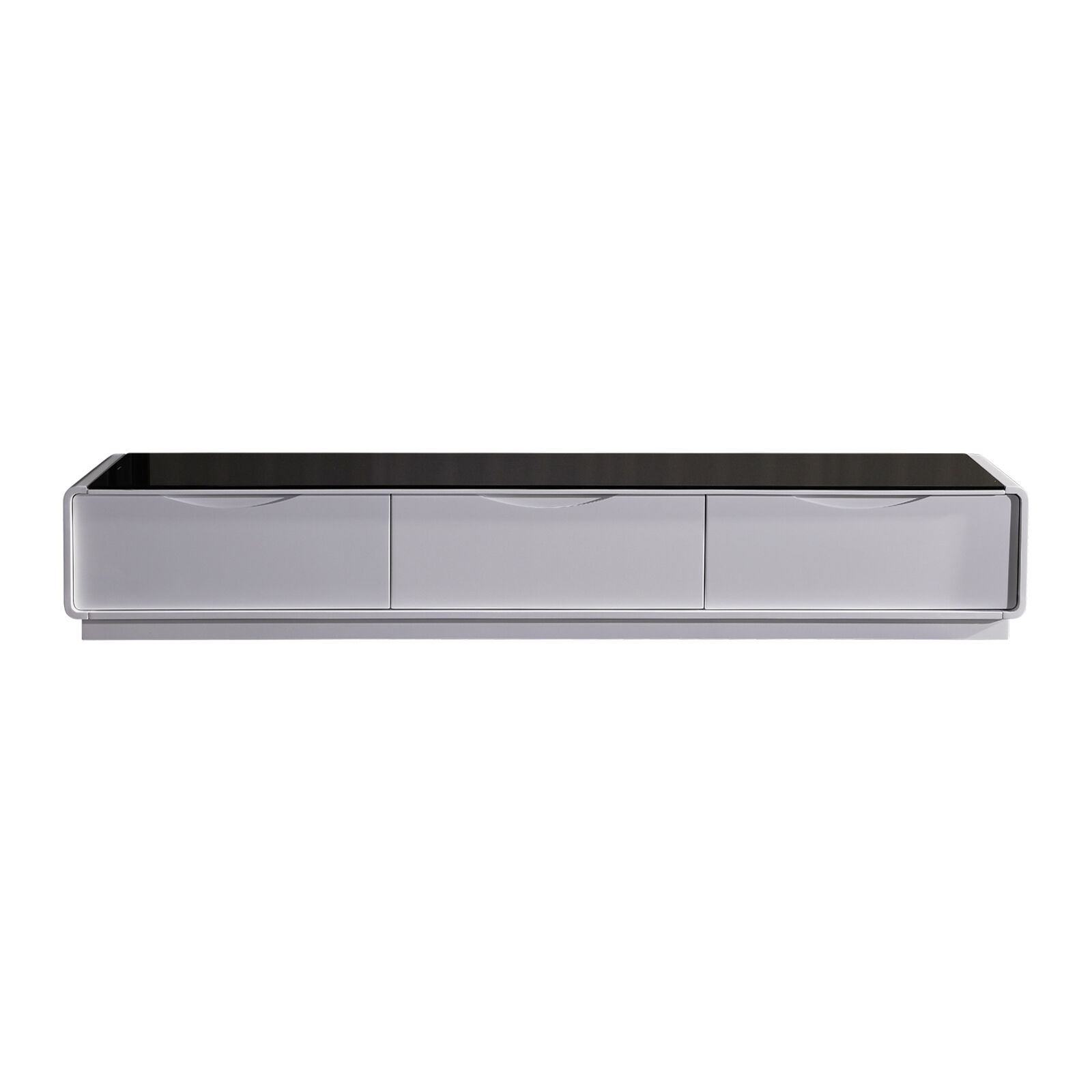 Metro TV Cabinet Black Glass & White painting Price