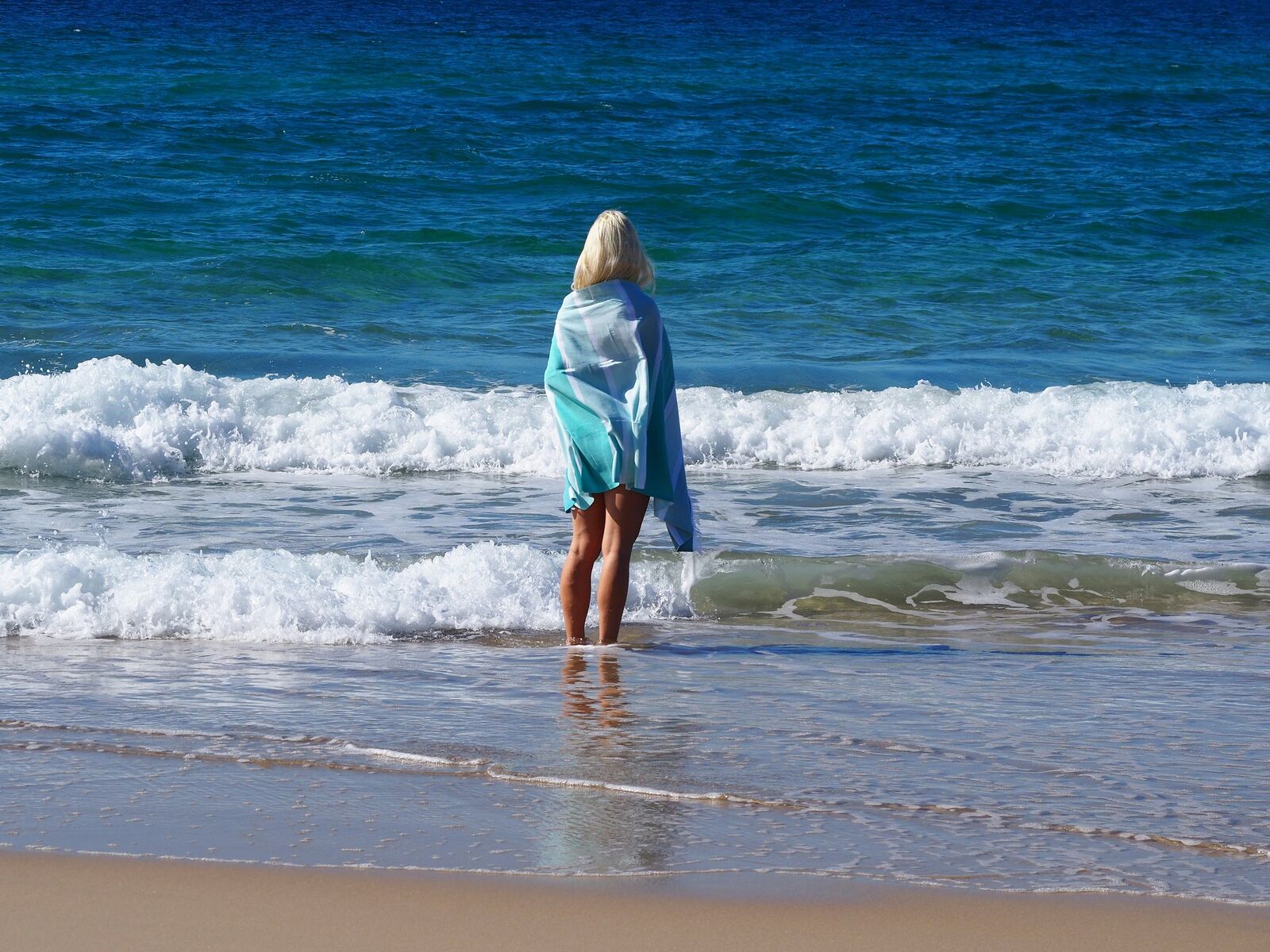 SORRENTO TURKISH COTTON TOWEL - OCEAN Price