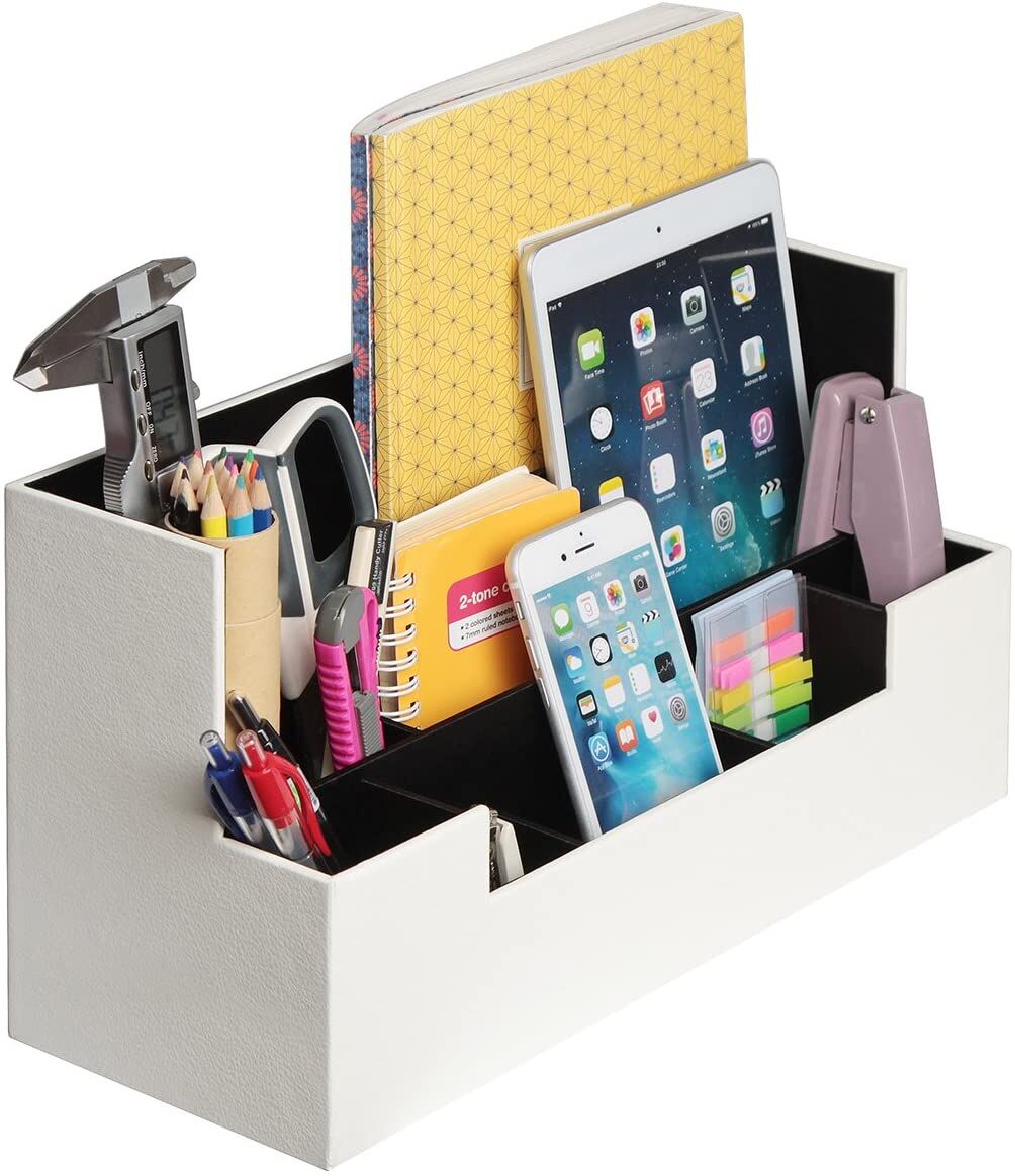 Desk Supplies Office Organizer Caddy (White) Price