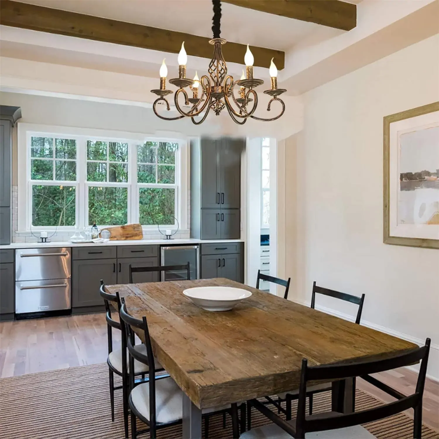 Rustic Chandeliers,6 -Light , French Country Price