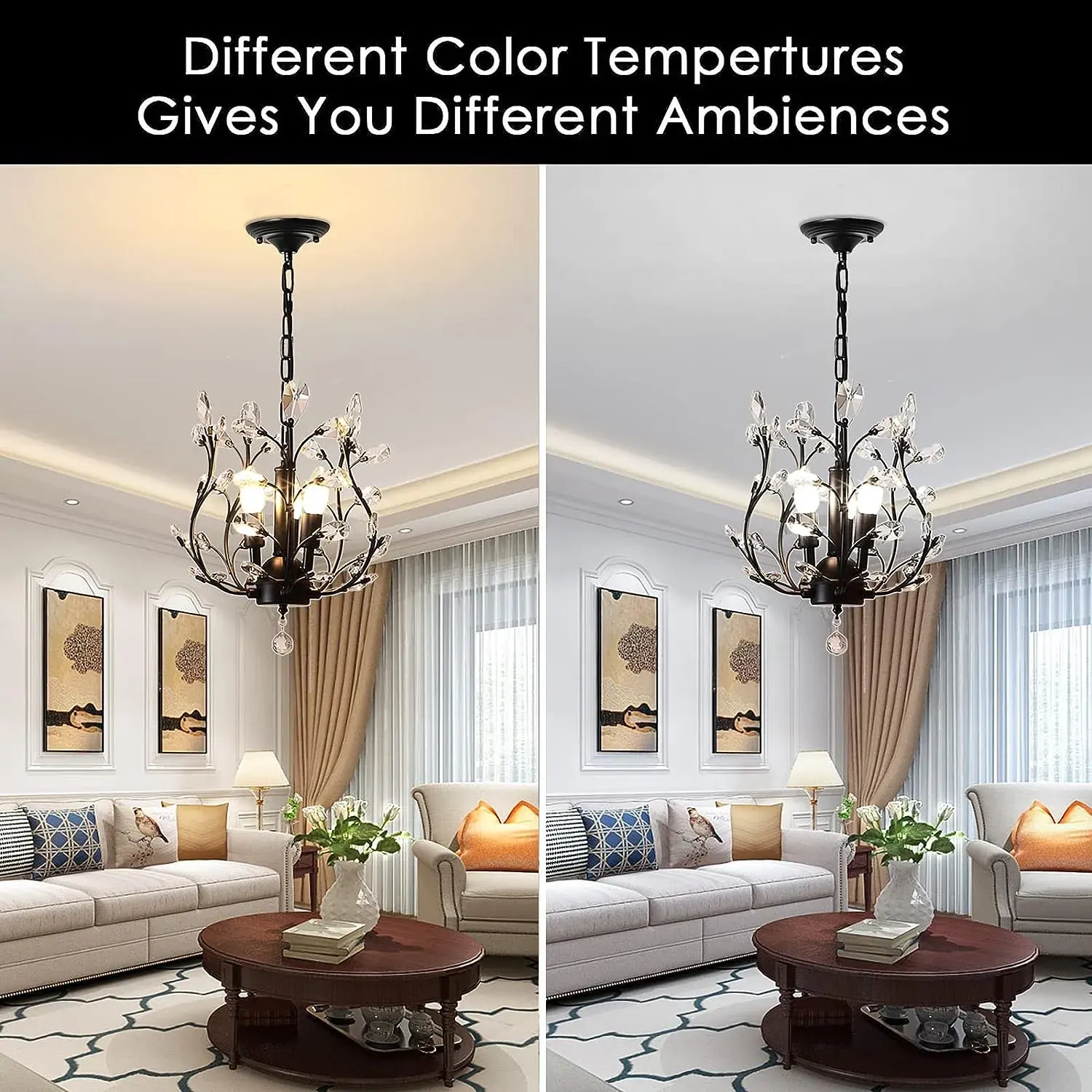 Crystal Chandeliers Lighting, 3 Light, Vintage Price