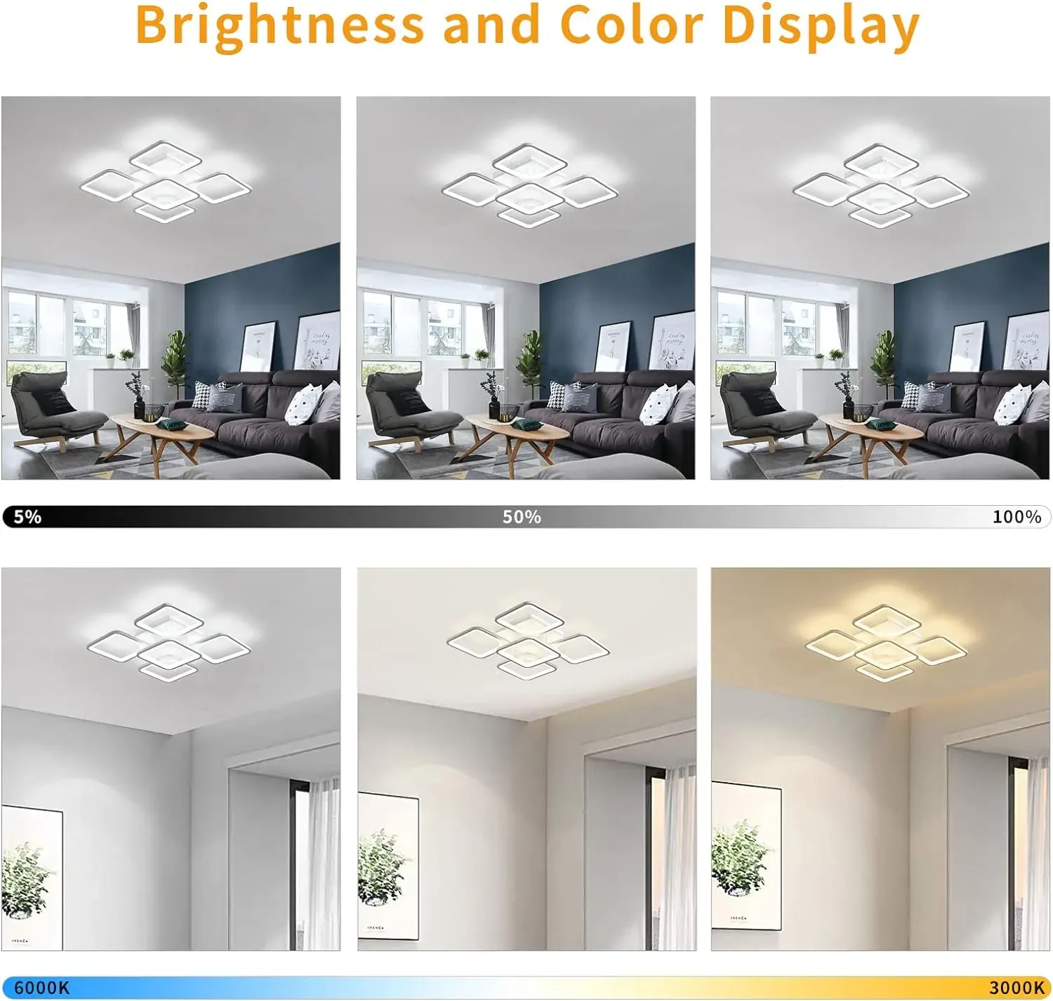 Modern LED Ceiling Light Remote Control (60 cm) Price