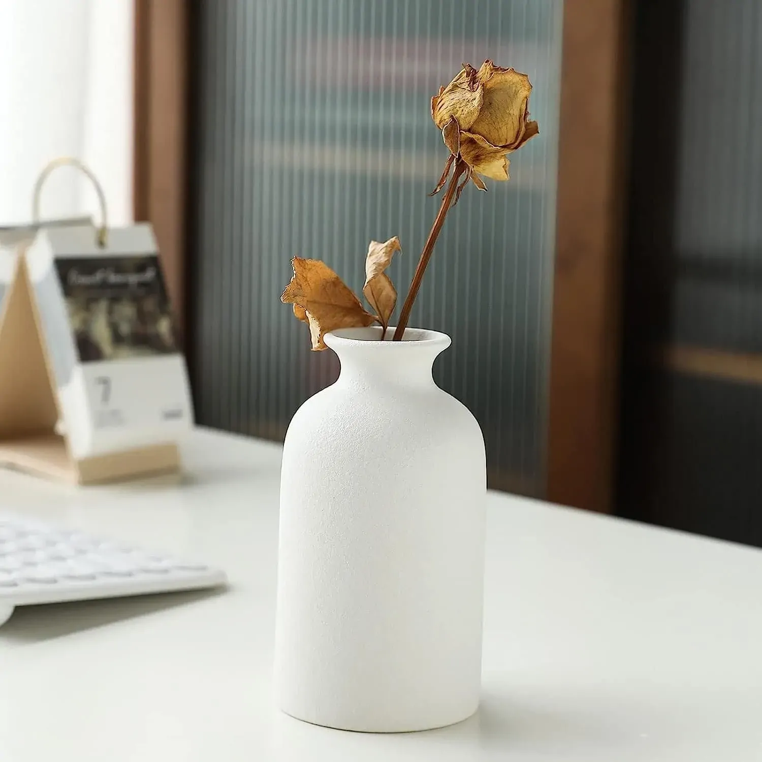 Ceramic Set of 3 Modern White Vases for Home D?cor Price