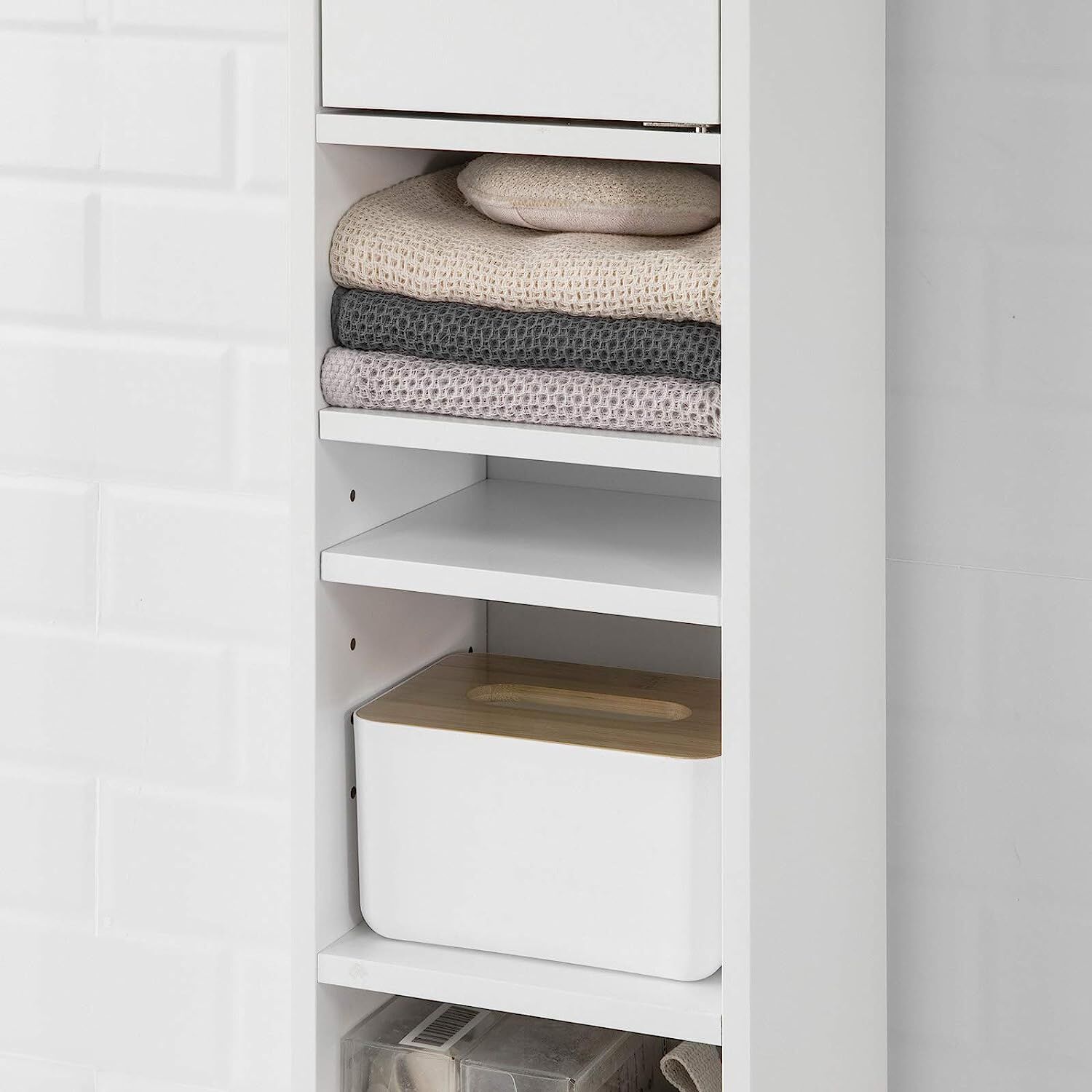 White Tall Bathroom Cabinet High Storage Price