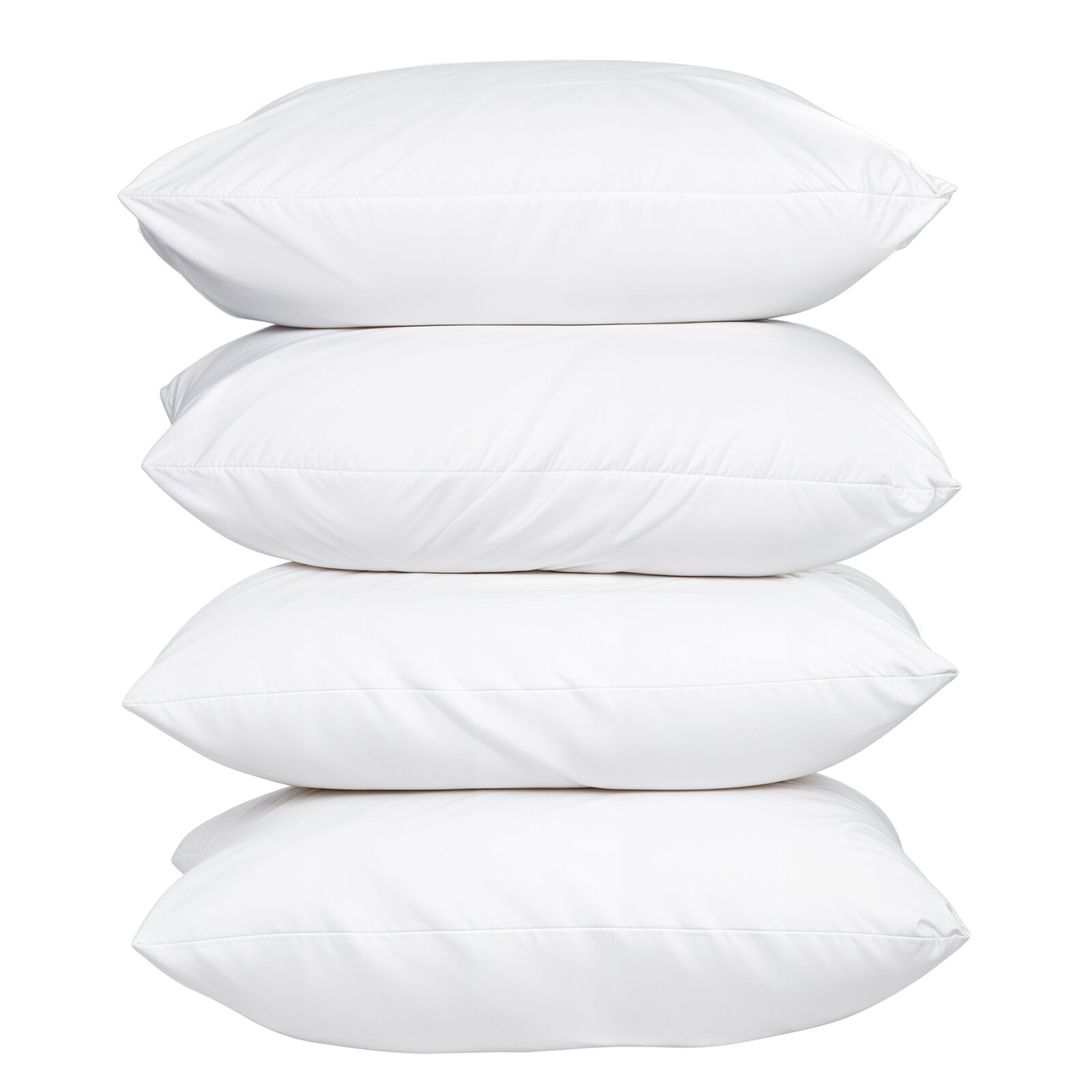 100 Percent Cotton Pillow Cover with 800g Poly Fill, Hypoallergenic, Antibacterial, and Cooling Technology 4 PK Price