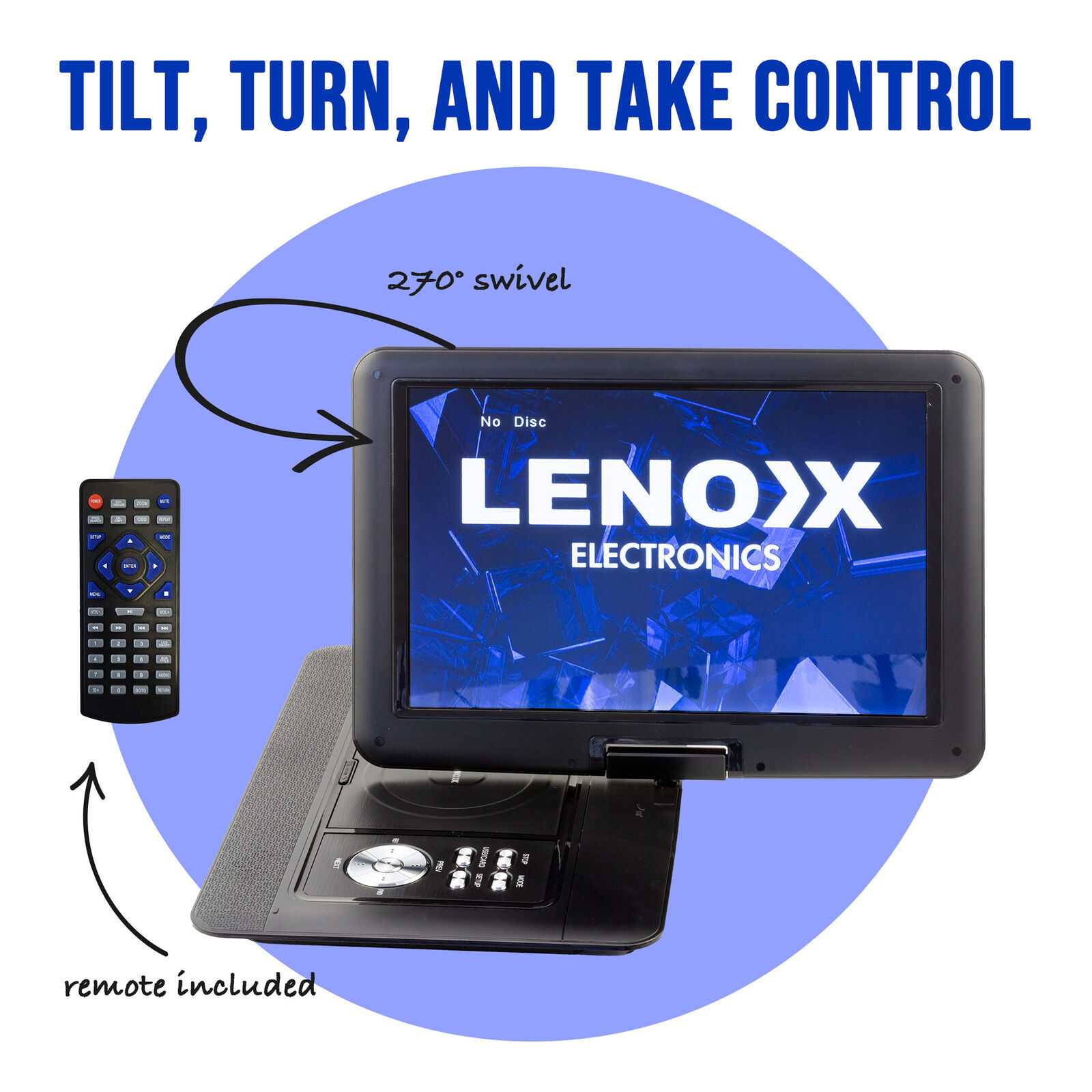 15.4" Swivel Portable DVD Player Price
