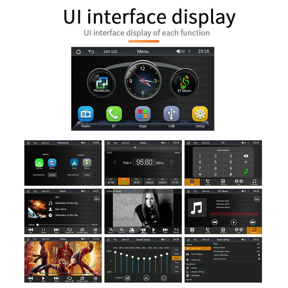 7inch PortableWireless Apple CarPlay Android Auto Touch Screen Car Radio Stereo AU Price