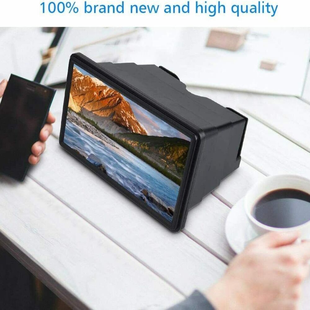 3D Mobile Phone Screen Magnifier 12" HD Video Amplifier for Smartphone Stand Price