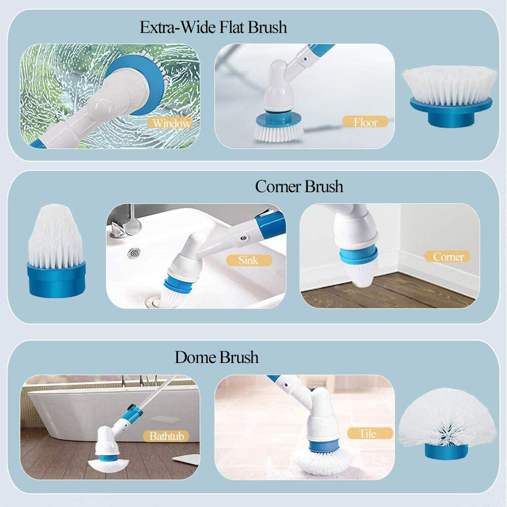 Electric Cordless Spin Scrubber Super Power Scrubber Turbo Scrub Clean Brush Price