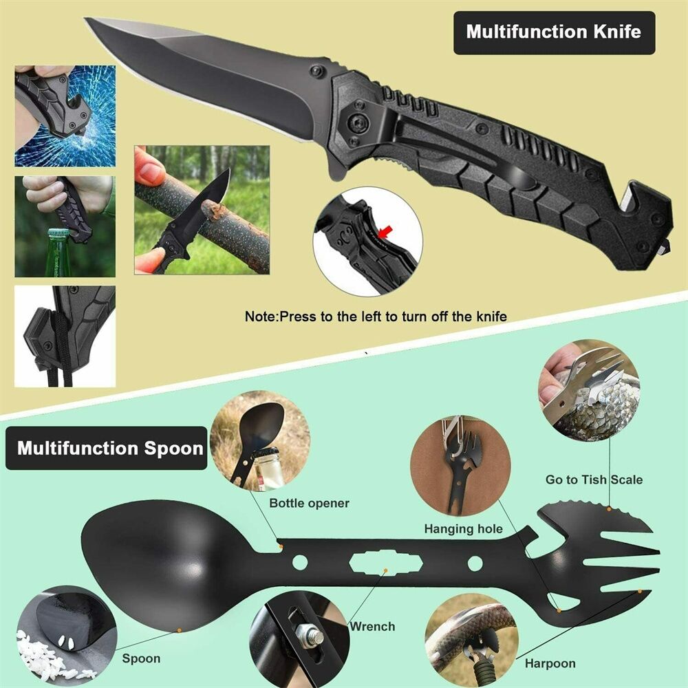 32 In 1 Emergency Survival Equipment Kit Camping SOS Tool Sports Tactical Hiking Price
