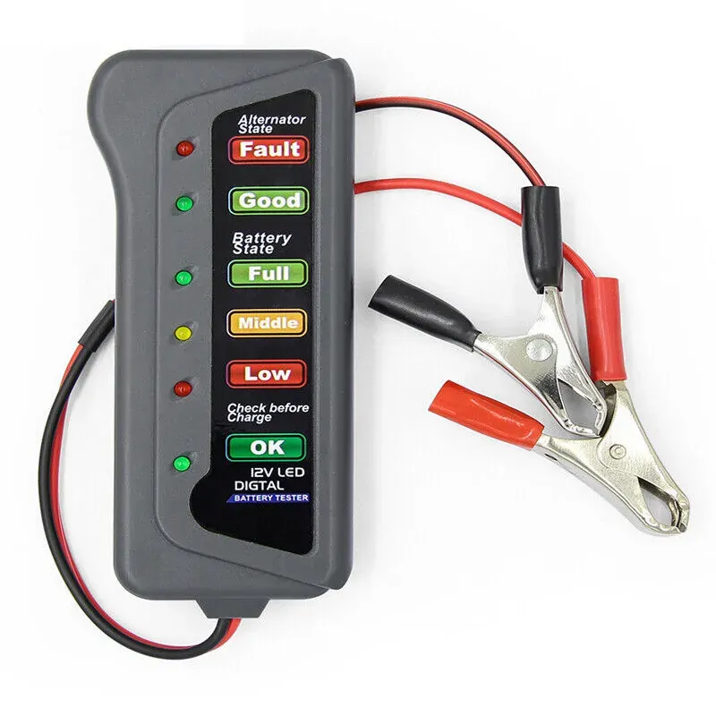 Car Battery Tester Automotive 12V Digital Testing Tool Voltage Analyzer Checker Price