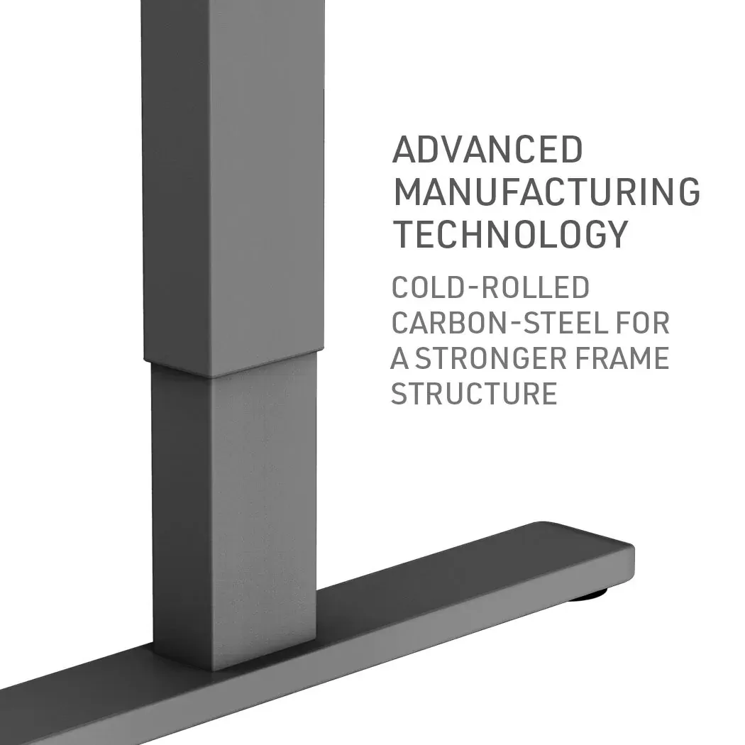 Sit To Stand Up Standing Desk, 140x60cm, 72-118cm Electric Height Adjustable, 70kg Rated Black/Black Frame Price
