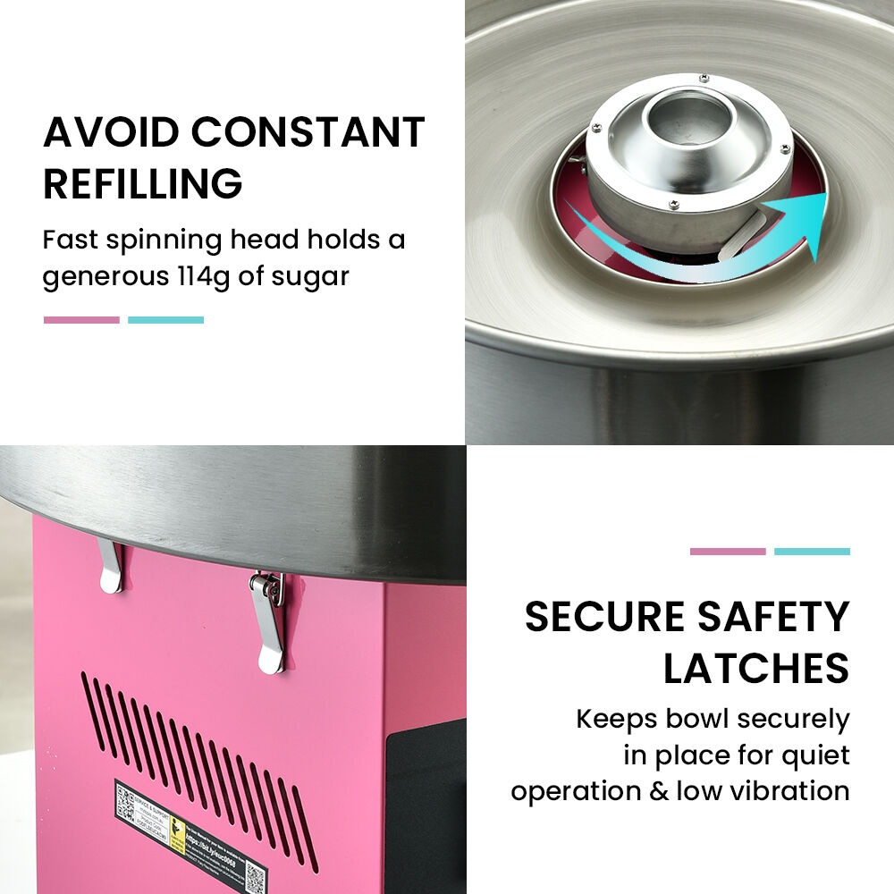 EUROCHEF 1000W Commercial Cotton Candy Machine Fairy Floss Maker Price